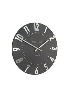 Thomas Kent Mulberry Graphite Silver Small Wall Clock